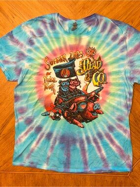 Dead & Co Final Tour 2023 Tie Dye Shirt XL Band Tee The Grateful Dead